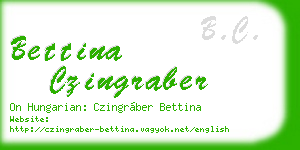 bettina czingraber business card