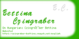 bettina czingraber business card